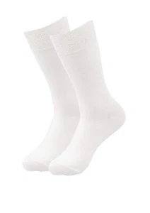 Men's Formal Solid MidCalf/CrewLength Socks,Made with FinestCotton Free Shipping - Picture 1 of 3