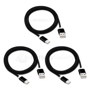 3X USB Type C 6FT Braided Charger Data Sync Cable Cord for Android Cell Phone - Picture 1 of 5