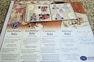 Creative Memories Done With One BABY bedruckte Stanzformen & bedrucktes Papierpaket *NEU - Bild 1 von 2