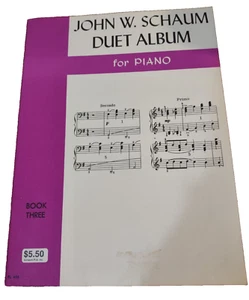 John W. Schaum Duet Album For Piano Music Book Three Copyright 1951 - Picture 1 of 8