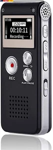 Digital Voice Recorder 16GB Voice Activated Recorder with Playback for Lectures - Picture 1 of 8