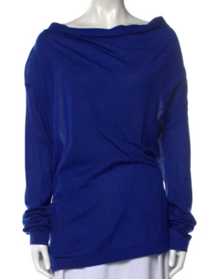 Derek Lam кашемир свитер XL электрический синий новый с Ярлыками $690 - Изображение 1 из 4