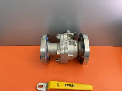 Warren Ball Valve 2” 316SS CF8M Class 300 720PSIG Fig. No. 6306FS  - Image 1 of 4