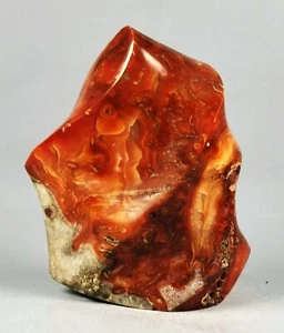 RARE Natural flame Red Carnelian agate Crystal Freeform from Madagascar - Picture 1 of 12