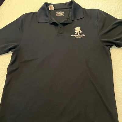 Under Armour Mens Black Short Sleeve Performance Polo Size M $65 Wounded Warrior - Image 1 of 4