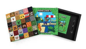 Geschenkbox Kalender 2025 Minecraft Notizbuch Kugelschreiber Geschenkset - Bild 1 von 3