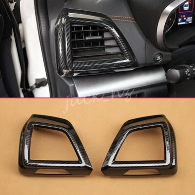 Cubierta de ventilación de aire de consola central de fibra de carbono para Subaru Impreza Crosstrek XV Foto 1 de 4