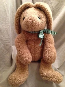 Bunny Rabbit Floppy Eared Light Brown Stuffed Cuddly Plush Large 19" Chosun - Picture 1 of 6