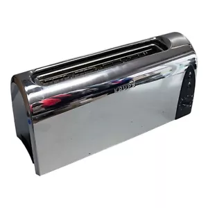 KRUPS 167 STAINLESS STEEL 750 WATT WIDE SLOT TOASTER MADE IN SPAIN USED - Picture 1 of 14