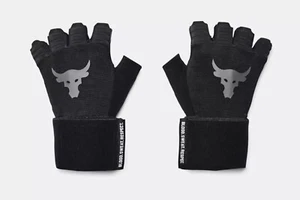 Under Armour Project Rock Leather Training Gloves/Weightlifting XL 1353074-003 - Picture 1 of 6