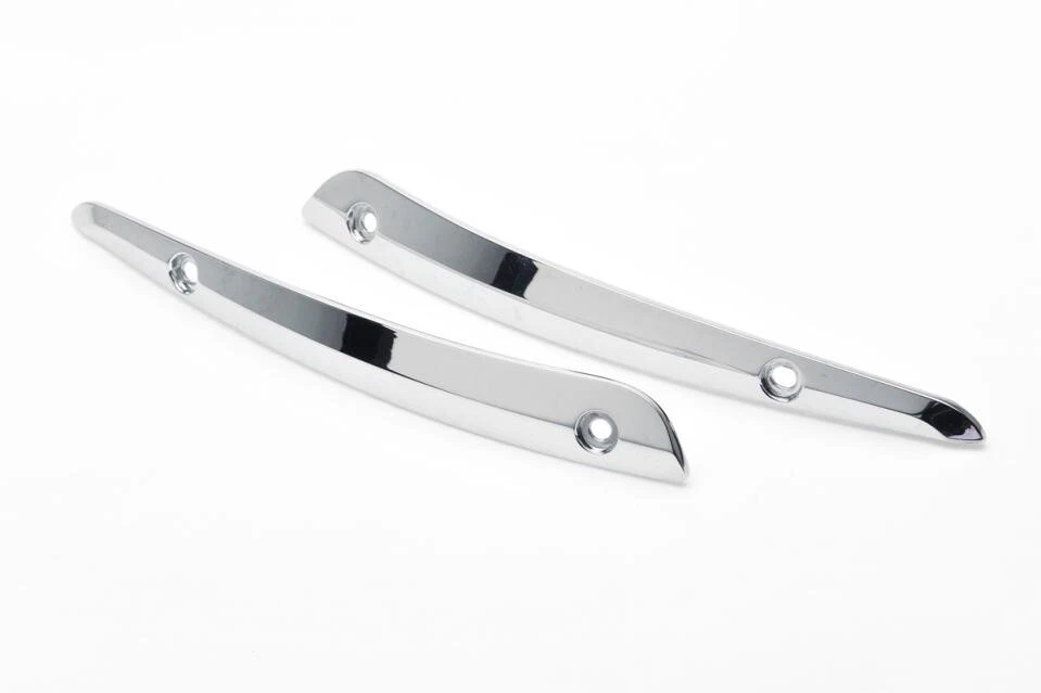 Chrome Split Windshield Trim Set fits Harley Davidson - Image 1 of 1