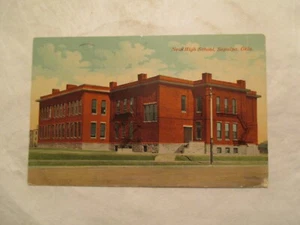 Postal Sapulpa Oklahoma New High School 1915 OK - Imagen 1 de 2