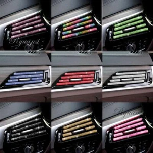1-10PCS Bling Car Air Conditioner Air Outlet Vent Strip Interior Decoration Trim - Picture 1 of 23