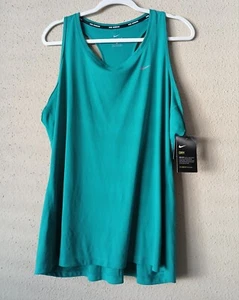 Nike Tank Top Womens Plus Size 1X Racerback Running Green - Picture 1 of 8