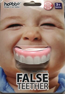 Baby Teething Toy False Teether Babies Novelty Funny Silicone Soother Hoobbe - Image 1 of 4