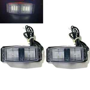 24LED Doppel Brenner Stil Weiß Vorne Marker Lampe Licht X2 Retro Für DAF Lkw 24V - Picture 1 of 6