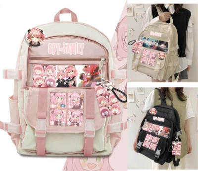 Anime SPY×FAMILY Anya Forger Cosplay Bolso Escolar Mochila de Viaje Bolsa de Libros Mochila Foto 1 de 4