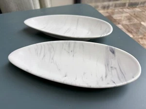 2 X Japanese Smokey-ink Starter Side Salad dessert deep plate handmade porcelain - Picture 1 of 11