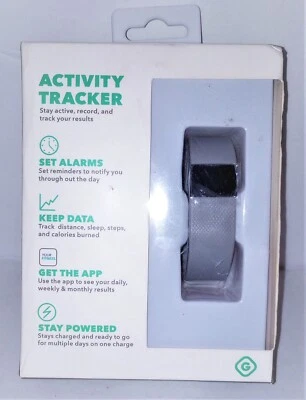 Bluetooth трекер активности (GEMS) - iOS и Android - регулируемый размер - серый - новый - Изображение 1 из 3