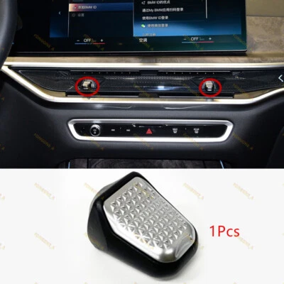 Middle A/C Air Vent Outlet Knob Cover w/Chrome For BMW X5 X6 X7 2023-2025 - Image 1 of 4