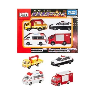 Tomica emergency vehicle set 5 JP - Image 1 of 4