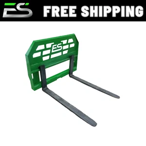 42" JOHN DEERE PALLET FORKS JD TRACTOR QUICK ATTACH FORKS- FREE SHIPPING - Picture 1 of 5