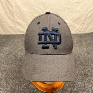 Top of the World University of Notre Dame Logo Kappe Erwachsene nicht verstellbar 7 1/2 grau Mütze - Bild 1 von 9