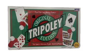 Cadaco Boardgame Tripoley (Classic Original Ed) New Sealed Michigan Rummy, Heart - Picture 1 of 3