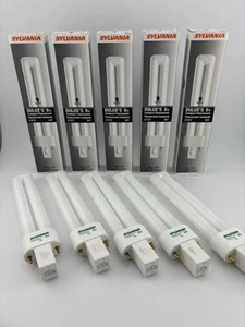 ⚡️5 Pack⚡️SYLVANIA DULUX S 9w Compact Fluorescent 21272 827 G23 CF9DS/827/ECO - Picture 1 of 6