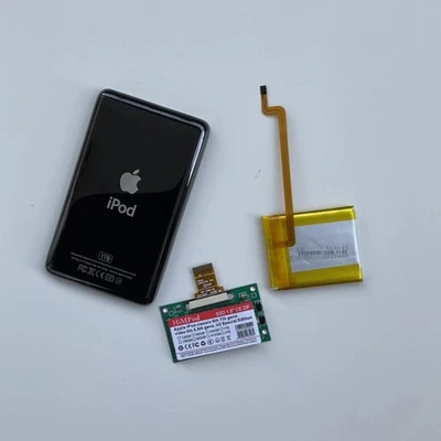 For iPod Classic 7th Gen 128/ 256/512GB 1/2TB SSD Upgrade KIT+2000 Battery-Black - Image 1 of 4