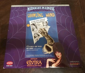 THE CRAWLING HAND Laserdisc HOSTED BY ELVIRA MISTRESS OF THE DARK VERY RARE! W9 - Imagen 1 de 20