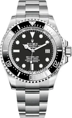 Мужские часы Rolex Sea-Dweller Deepsea 44 мм черный циферблат нержавеющая сталь 136660-0004 - Изображение 1 из 4