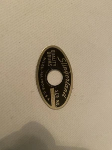 Rarität Slingerland 80er Jahre Aluminium Trommel NUR ABZEICHEN Gold / Schwarz!!TOLL!! - Bild 1 von 2