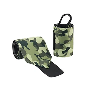 Men Camouflage Sports Wristband Adjustable Basketball Weightlifting Wrist Band - Picture 1 of 28