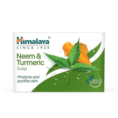 Himalaya Herbals Schützende Neem- und Kurkuma-Seife 75 g KOSTENLOSER VERSAND - Bild 1 von 4