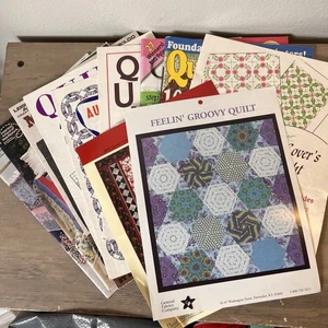 Lot of 12 Quilt Pattern Books Aunt Martha Vintage + Marti Michell & Quiltmaker - Picture 1 of 7