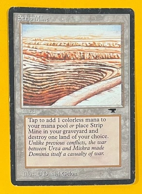 MTG  STRIP MINE (Sky, Even) Antiquities (OldManMTG 012-672) - Image 1 of 3