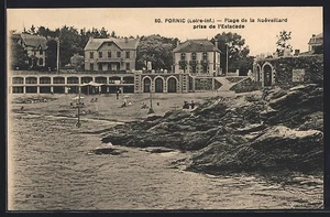 CPA Pornic, Plage de la Noeveillard prise de l´Estacade - Picture 1 of 2