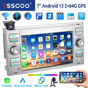 Für Ford Focus C S Max Transit Fiesta Carplay Autoradio 64GB Android 14 Navi RDS - Bild 1 von 15