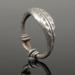 WUNDERSCHÖNER ANTIKER WIKINGER SILBER RING - UM 9./10. JAHRHUNDERT (7623) - Bild 1 von 5