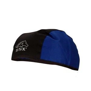 Black Stallion BSX BC5B-BLU Black/Blue Cotton Welding Beanie Cap - Picture 1 of 1