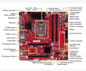 Scheda madre HP OMEN 880 MS-7A61 Z370 Shadowlight 3847 L02051-001 - Foto 1 di 5