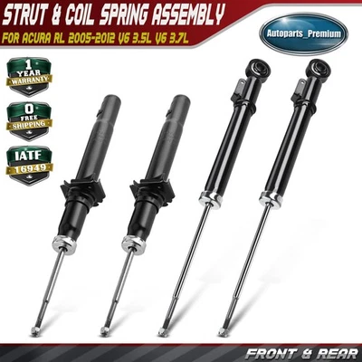 4x Amortiguador delantero y trasero para Acura RL 2005-2012 V6 3,5 L V6 3,7 L sedán Foto 1 de 4