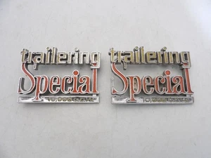 1973 1974 1975 1976 1977 1978- 1980 pair Chevy C20 Trailering Special Emblems - Picture 1 of 10