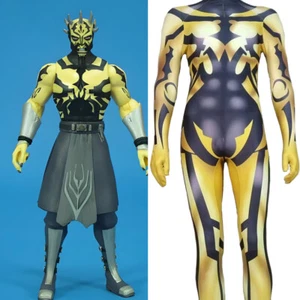 Cosplay Star Wars Savage Opress Jumpsuit Halloween Superhero Adult Kids Bodysuit - Picture 1 of 7