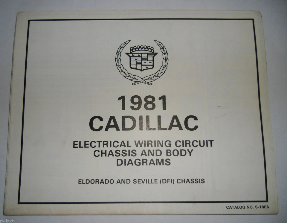 Schema Elettrico Wiring Diagram Cadillac Eldorado Seville DFI Chassis '8 - Immagine 1 di 1
