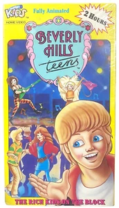 Beverly Hills Teens:Rich Kids on the Block~Rare Vtg 1990 VHS Video NEW DIC 1980s - Picture 1 of 6