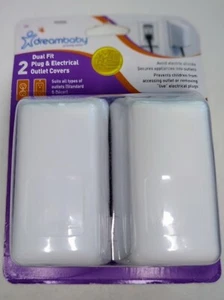 Dreambaby Dual Fit Spina e Copri Presa Elettrica Sicurezza Bambini - Confezione da 2 - Foto 1 di 7