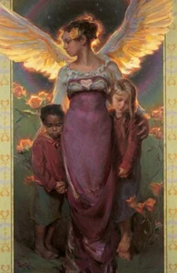 Daniel Gerhartz, IL DONO DELLA SPERANZA, Angeli, stampa artistica, #400/400 - Foto 1 di 1