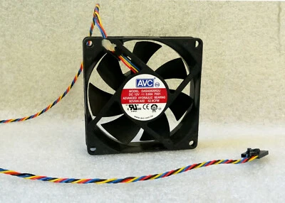 Dell Optiplex 390 790 990 3010 7010 9010 Fan 9DVNN AVC DASA0820R2U 24" Wires - Image 1 of 4